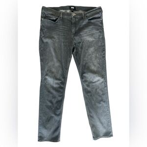 Men's Paige Lennox Slim Fit Straight Leg Jeans Waist 38 Gray